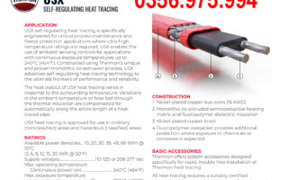 dây gia nhiệt Thermon, HTsx 20-2, Ksx 15-2, Bsx 10-2 , Self Regulating Heating Cable, Electric heat tracing